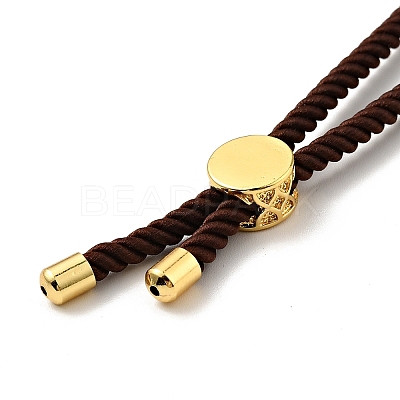 Half Finished Twisted Milan Rope Slider Bracelets FIND-G032-01G-10-1