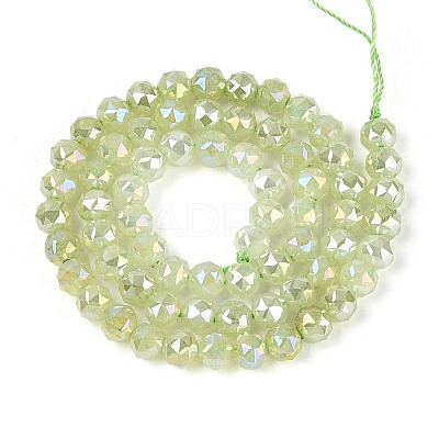 Anti-Tarnish Electroplate Glass Beads Strands GLAA-N064-6mm-07-1