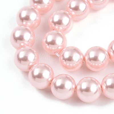 Baking Paint Pearlized Glass Pearl Bead Strands HY-N002-8mm-A10-1