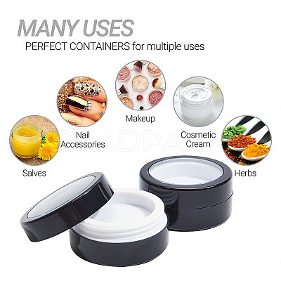 Plastic Cosmetics Cream Jar DIY-BC0001-98-1