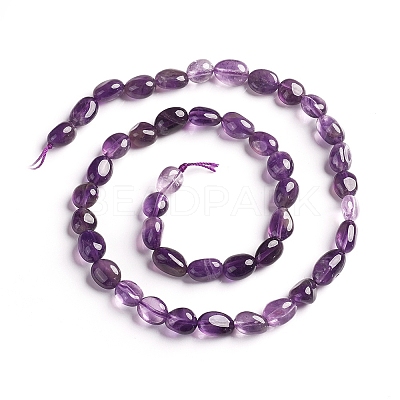 Natural Amethyst Beads Strands X-G-D0002-B33-1