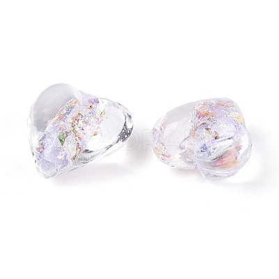 Handmade Foil Glass Beads FOIL-N029-09C-1