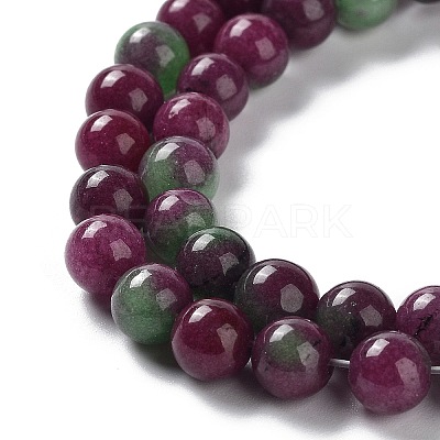 Dyed Natural Malaysia Jade Beads Strands G-G021-01A-05-1
