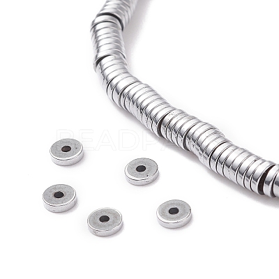 Electroplated Non-magnetic Synthetic Hematite Beads Strands X-G-G826-09P-4mm-A-1