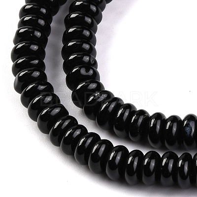 Natural Black Agate(Dyed & Heated) Beads Strands G-G177-F01-03-1