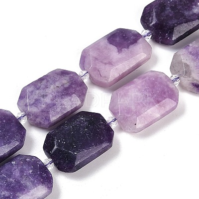 Natural Lepidolite Beads Strands G-B125-P25-01-1