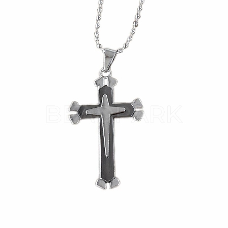 Cross Alloy Pendant Necklaces for Men FS-WG5CDA8-01-1