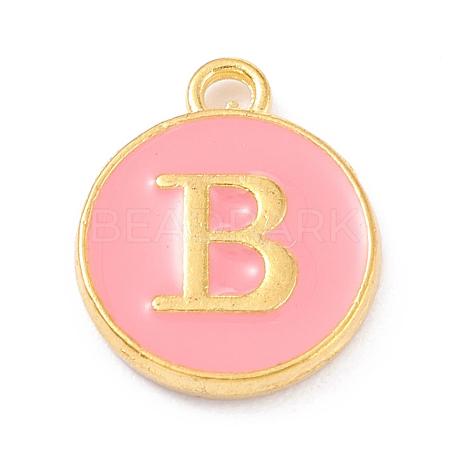Golden Plated Alloy Enamel Charms ENAM-Q437-14B-1