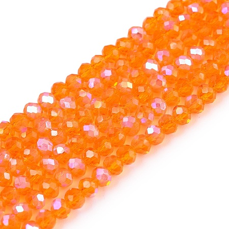 Electroplate Glass Beads Strands LS-EGLA-A044-T2mm-L25-1
