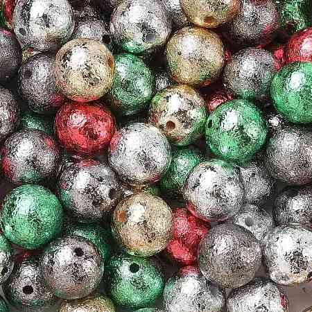 Christmas Textured Opaque Acrylic Beads AC-CBAC6DF-03-1