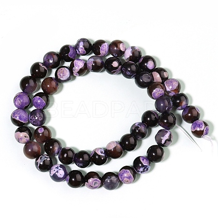 Natural Fire Agate Beads Strands G-TAC0010-07A-1