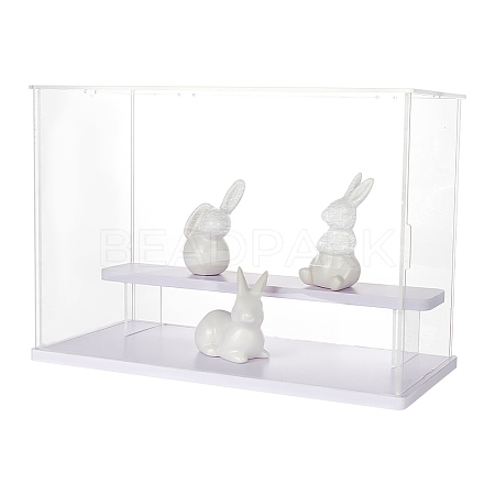 Transparent Plastic Minifigures Display Case ODIS-WH0025-142A-1