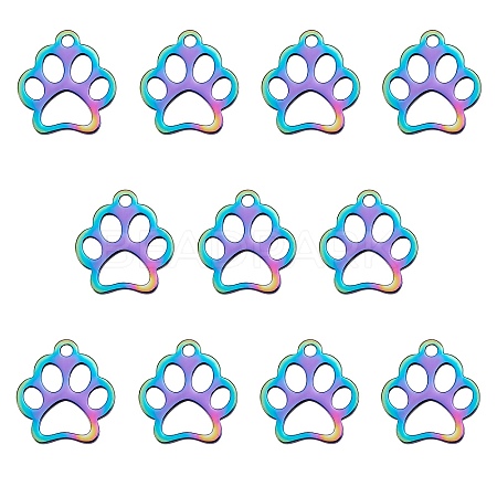 201 Stainless Steel Pet Charms STAS-SZ0001-71-1