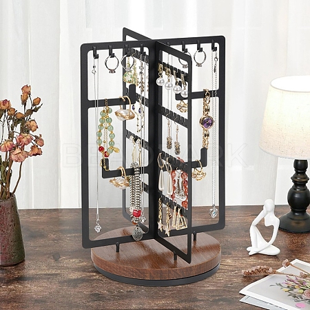 Rotatable Iron Jewelry Display Rack PW-WG65545-01-1