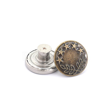 Alloy Button Pins for Jeans PURS-PW0009-01F-02AB-1