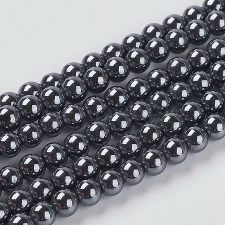 Non-Magnetic Synthetic Hematite Beads G-H1073-1-1
