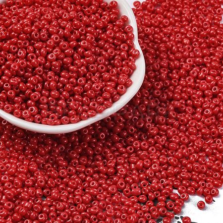 8/0 Baking Paint Glass Seed Beads SEED-M012-02A-42-1