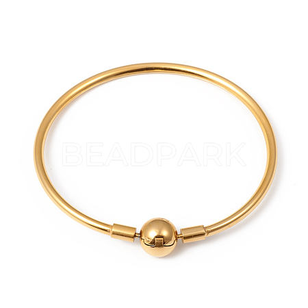 Ion Plating(IP) 304 Stainless Steel European Style Bangle Making MAK-G014-04G-1