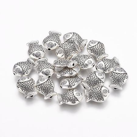 Tibetan Style Alloy Beads TIBEB-6794-AS-R-1