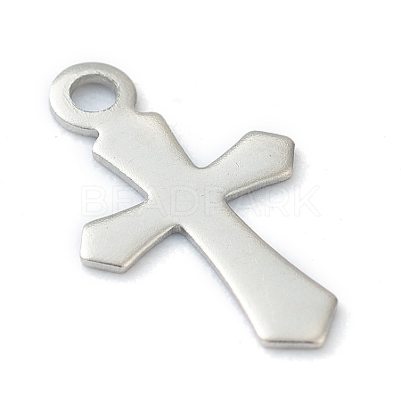 Non-Tarnish 304 Stainless Steel Tiny Cross Charms STAS-H149-05P-1