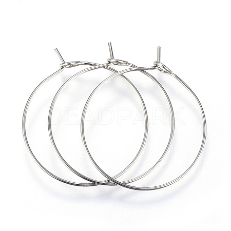 316L Surgical Stainless Steel Hoop Earring Findings LS-STAS-G130-03P-1