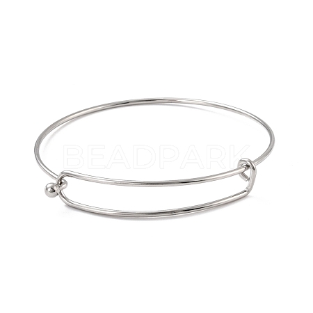 Non-Tarnish 304 Stainless Steel Expandable Bangle for Girl Women BJEW-C003-01P-1