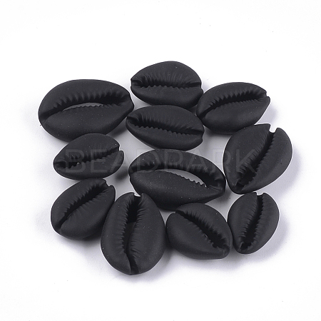 Spray Painted Cowrie Shell Beads SSHEL-T008-12B-1