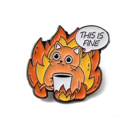Fine Thmem Enamel Pin X-JEWB-K018-30B-EB-1