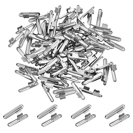 200Pcs Iron Folding Crimp Ends FIND-ME0001-91-1