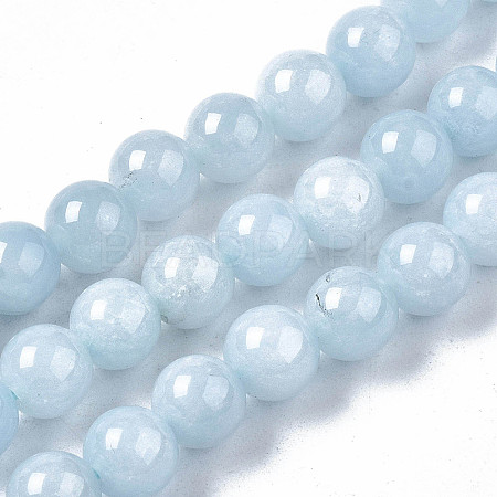 Natural Chalcedony Beads Strands G-S333-12mm-004-1