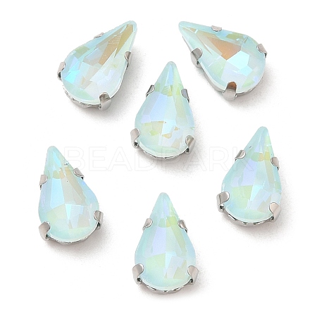 Mocha Fluorescent(MI) Teardrop Sew on Rhinestone GGLA-M006-01A-P05-1