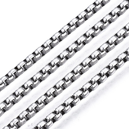 201 Stainless Steel Box Chains CHS-S009-002-1