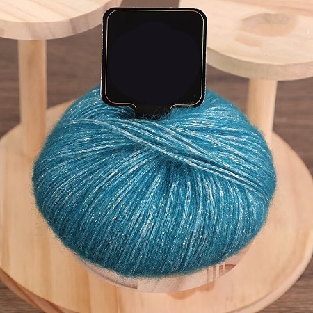 Sparkly Fuzzy Mohair Glitter Yarn PW-WG4F9B3-19-1