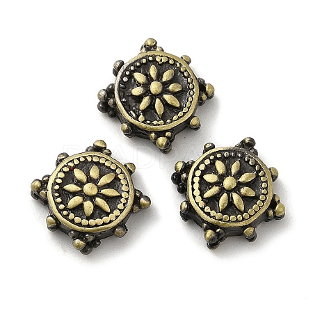 Tibetan Style Rack Plating Brass Bead KK-Q805-52AB-1