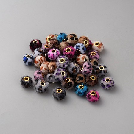 Flocking Rondelle Beads FIND-TAC0816-002-1
