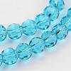 Transparent Glass Bead Strands GLAA-G013-6mm-49-3