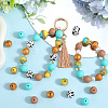 50Pcs 5 Styles Food Grade Eco-Friendly Silicone Beads SIL-SC0002-13-4