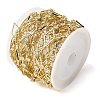 Handmade Brass Pave Clear Cubic Zirconia Rhombus Link Chains CHC-G027-01LG-2