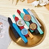 Brass Wax Seal Stamps with Wood Handle AJEW-WH0412-0066-4