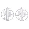 Non-Tarnish 201 Stainless Steel Filigree Pendants X-STAS-S118-027P-1