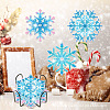 DIY Diamond Painting Christmas Snowflake Coaster Kits WG22379-01-4