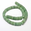 Flat Round/Disc Natural Green Aventurine Bead Strands G-L405-07-8mm-3