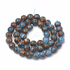Natural Chalcedony Beads Strands X-G-S333-8mm-014C-2