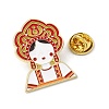 Ethnic Folk Girl Enamel Pins AL-Z002-01G-01-3