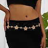 Alloy Flower Link Chain Waist Belly Chains for Women FS-WG73841-01-2