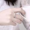 Romantic Korean Style Brass Cubic Zirconia Finger Rings for Valentine's Day RJEW-BB00555-02-5