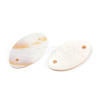 Natural Freshwater Shell Connector Charms SHEL-N026-214A-A01-4