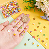   180Pcs 9 Colors Flower Opaque Resin Cabochons FIND-PH0008-95-3