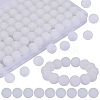 80Pcs Round Silicone Focal Beads SIL-SZ0001-24-18-1