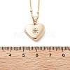 Clear Cubic Zirconia Locket Necklaces NJEW-A036-01A-3